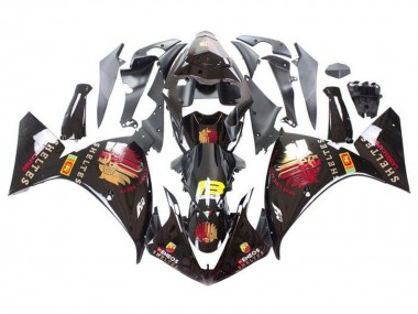 Carena Moto Yamaha YZF 1000 R1 2009-2011 - Nero Lucido Rosso Giallo Sheltes Fabbrica