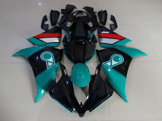 Carena Moto Yamaha YZF 1000 R1 2009-2011 - Azzurro Chiaro Nero Lucido Bianco Rosso