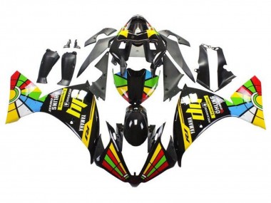 Carena Moto Yamaha YZF 1000 R1 2009-2011 - Nero Lucido HP Ruota dei Colori Fabbrica