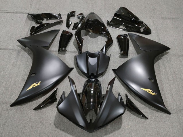 Carena Moto Yamaha YZF 1000 R1 2009-2011 - Nero Lucido Nero Opaco Oro