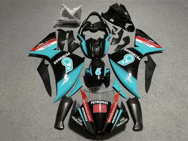 Carena Moto Yamaha YZF 1000 R1 2009-2011 - Nero Lucido Azzurro Chiaro Rosso Petronas Fabbrica