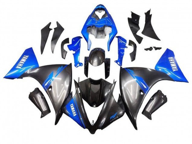 Carena Moto Yamaha YZF 1000 R1 2009-2011 - Blu Grigio Nero