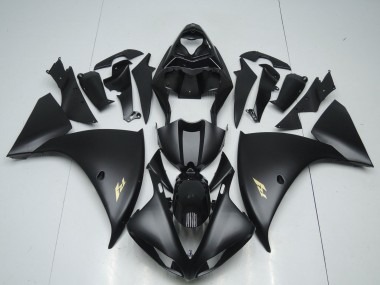 Carena Moto Yamaha YZF 1000 R1 2009-2011 - Nero Opaco Oro Decal Fabbrica