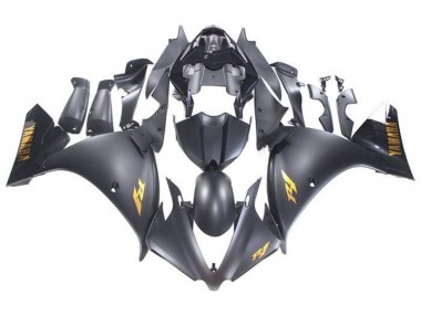 Carena Moto Yamaha YZF 1000 R1 2009-2011 - Nero Opaco Oro Decals Fabbrica