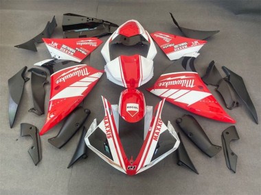 Carena Moto Yamaha YZF 1000 R1 2009-2011 - Bianco Rosso Nero Milwaukee Fabbrica