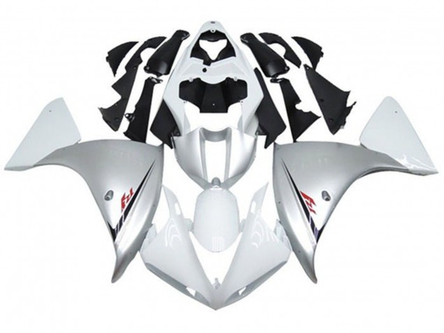 Carena Moto Yamaha YZF 1000 R1 2009-2011 - Bianco Argento Nero