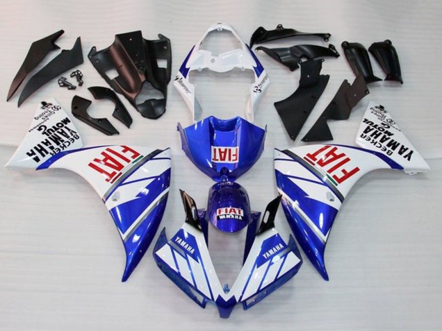 Carena Moto Yamaha YZF 1000 R1 2009-2011 - Bianco Blu Rosso Fiat