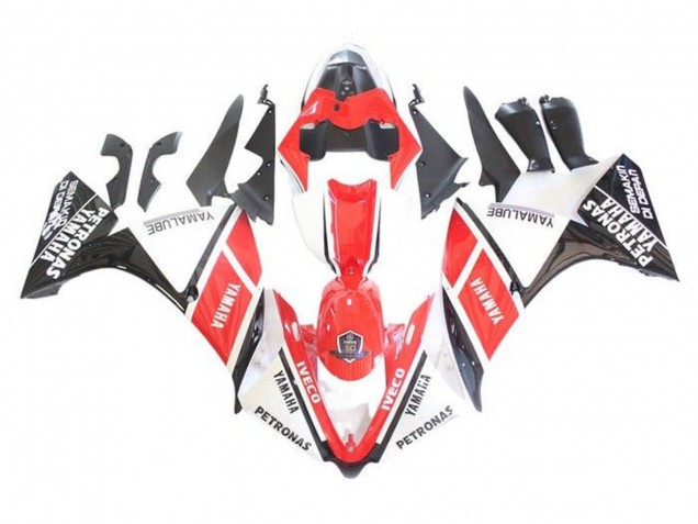 Carena Moto Yamaha YZF 1000 R1 2009-2011 - Bianco Rosso Nero Petronas