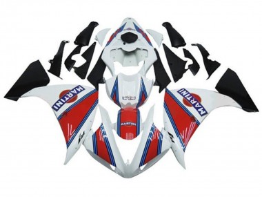 Carena Moto Yamaha YZF 1000 R1 2009-2011 - Bianco Rosso Blu Nero Martini Fabbrica