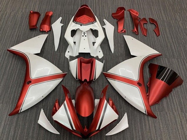 Carena Moto Yamaha YZF 1000 R1 2012-2014 - Bianco Arancia