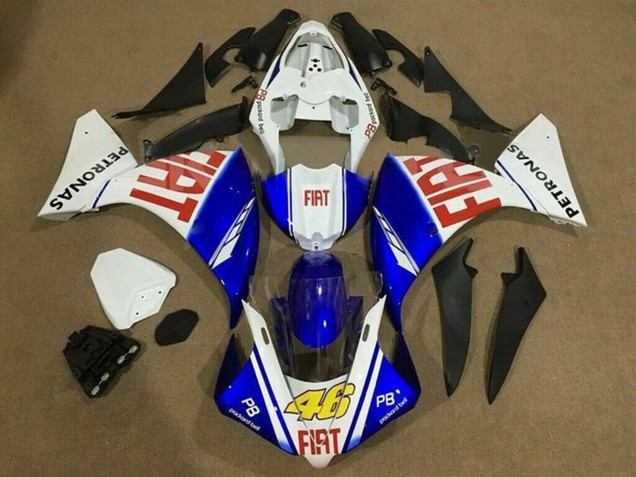 Carena Moto Yamaha YZF 1000 R1 2012-2014 - Bianco Blu Rosso Fiat 46