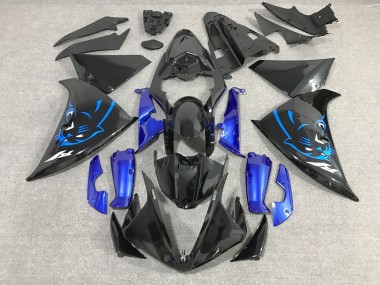 Carena Moto Yamaha YZF 1000 R1 2012-2014 - Nero Lucido Blu Panther Fabbrica