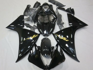 Carena Moto Yamaha YZF 1000 R1 2012-2014 - Nero Lucido Oro Decals Fabbrica