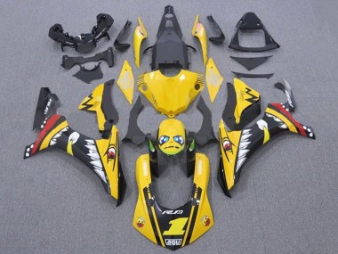 Carena Moto Yamaha YZF 1000 R1 2015-2019 - Giallo Rosso Squalo Fabbrica