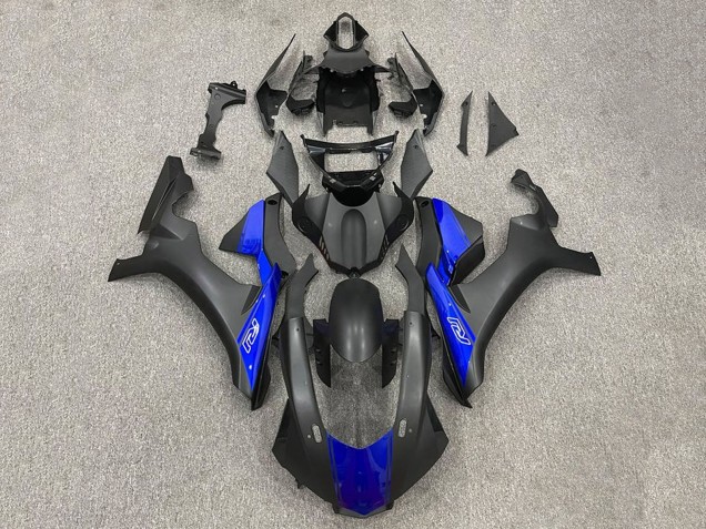 Carena Moto Yamaha YZF 1000 R1 2015-2019 - Nero Opaco Blu