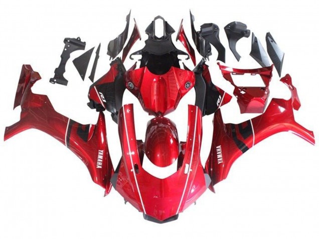 Carena Moto Yamaha YZF 1000 R1 2015-2019 - Rosso Nero Bianco Banda