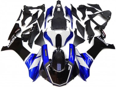 Kit Carena Moto Yamaha YZF 1000 R1 2015-2019 - Blu Bianco Nero Lucido Fabbrica