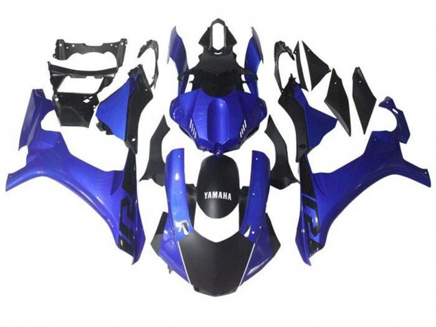 Carena Moto Yamaha YZF 1000 R1 2015-2019 - Blu Nero Opaco