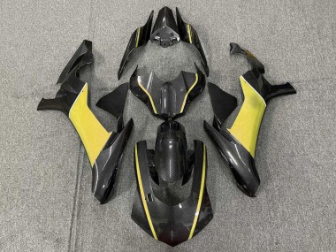 Carena Moto Yamaha YZF 1000 R1 2015-2019 - Falso Fibra di Carbonio Giallo Fabbrica