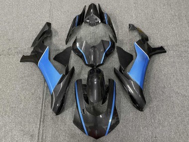 Carena Moto Yamaha YZF 1000 R1 2015-2019 - Falso Fibra di Carbonio Azzurro Chiaro Fabbrica