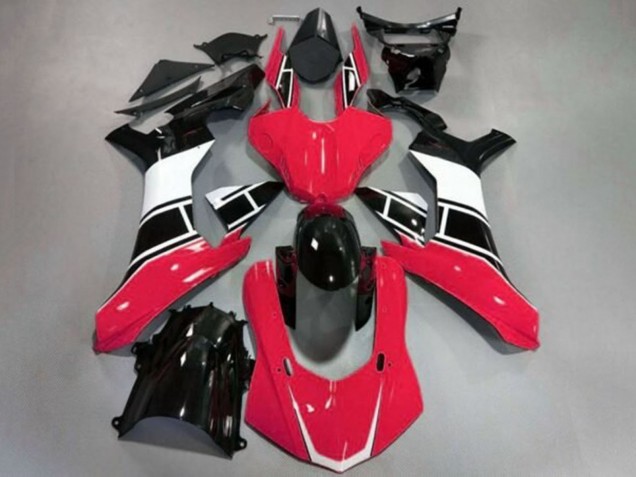 Carena Moto Yamaha YZF 1000 R1 2015-2019 - Rosso Bianco Nero Lucido