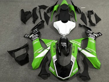 Carena Moto Yamaha YZF 1000 R1 2015-2019 - Bianco Verde Nero Lucido Fabbrica