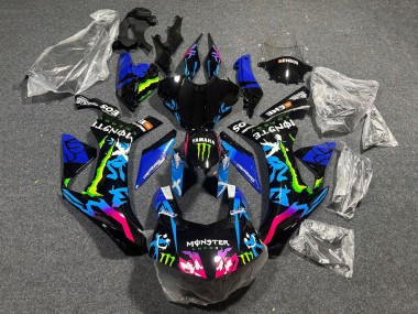 Carena Moto Yamaha YZF 1000 R1 2020-2025 - Nero Blu Rosa Mostro Fabbrica