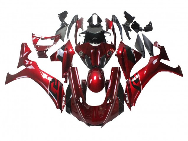 Carena Moto Yamaha YZF 1000 R1 2020-2025 - Rosso Bianco Nero Banda