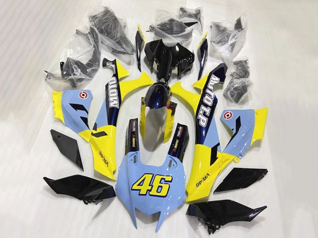 Carena Moto Yamaha YZF 1000 R1 2020-2025 - Blu Giallo Nero Lucido Moto T.P 46