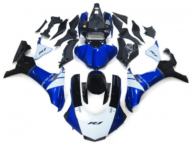 Kit Carena Moto Yamaha YZF 1000 R1 2020-2025 - Bianco Blu Nero Lucido