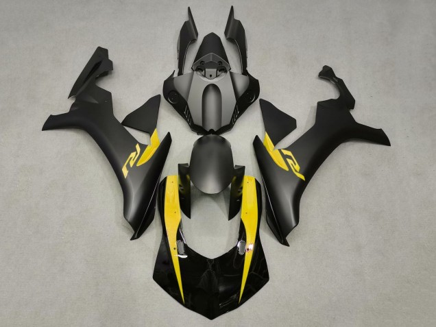 Carena Moto Yamaha YZF 1000 R1 2020-2025 - Nero Lucido Nero Opaco Giallo