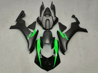 Carena Moto Yamaha YZF 1000 R1 2020-2025 - Nero Lucido Nero Opaco Verde Fabbrica