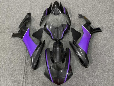 Carena Moto Yamaha YZF 1000 R1 2020-2025 - Falso Fibra di Carbonio Viola Fabbrica