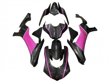 Carena Moto Yamaha YZF 1000 R1 2020-2025 - Falso Fibra di Carbonio Rosa Fabbrica