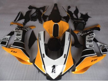 Carena Moto Yamaha YZF 1000 R1 2020-2025 - Arancia Bianco Nero Fabbrica