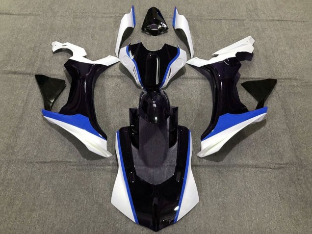 Carena Moto Yamaha YZF 1000 R1 2020-2025 - Bianco Blu Nero Lucido