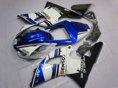 Carena Moto Yamaha YZF 1000 R1 1998-1999 - Bianco Blu Nero Lucido ENEOS Semakin Didepan Fabbrica