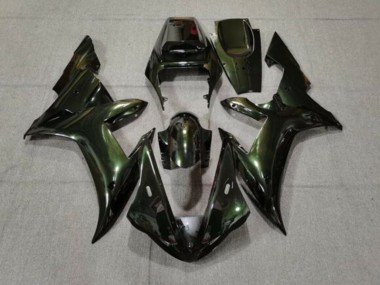 Carena Moto Yamaha YZF 1000 R1 2002-2003 - Verde Scuro Camaleonte Fabbrica