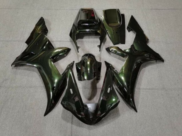 Carena Moto Yamaha YZF 1000 R1 2002-2003 - Verde Scuro Camaleonte