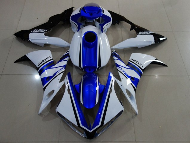 Carena Moto Yamaha YZF 1000 R1 2004-2006 - Bianco Blu Nero