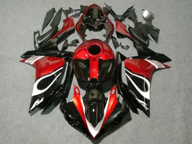Carena Moto Yamaha YZF 1000 R1 2007-2008 - Rosso Bianco Nero