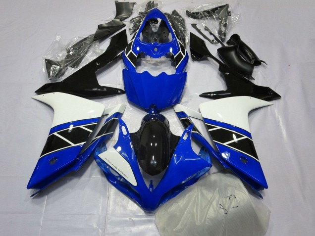 Kit Carena Moto ABS Yamaha YZF 1000 R1 2007-2008 - Blu Bianco Nero