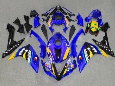 Carena Moto Yamaha YZF 1000 R1 2007-2008 - Blu Giallo Nero Squalo Fabbrica