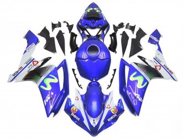 Carena Moto Yamaha YZF 1000 R1 2007-2008 - Blu Bianco Verde ENEOS Fabbrica