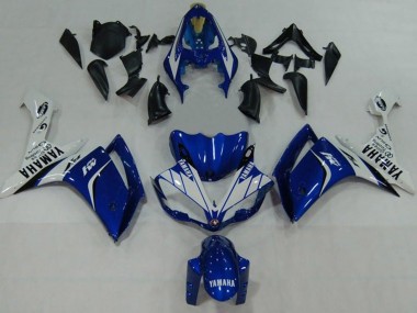 Carena Moto Yamaha YZF 1000 R1 2007-2008 - Blu Bianco Nero M1 Fabbrica