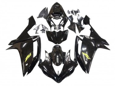 Carena Moto Yamaha YZF 1000 R1 2007-2008 - Nero Lucido Oro Decal Fabbrica