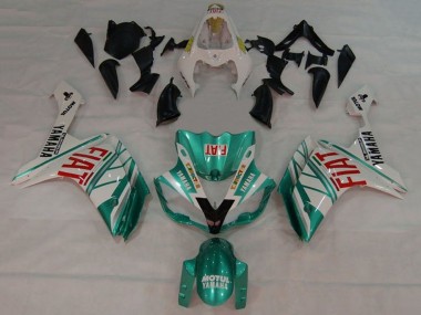 Carena Moto Yamaha YZF 1000 R1 2007-2008 - Bianco Verde Rosso Fiat Fabbrica