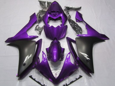 Carena Moto Yamaha YZF 1000 R1 2007-2008 - Viola Nero Opaco Fabbrica