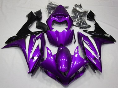 Carena Moto Yamaha YZF 1000 R1 2007-2008 - Viola Bianco Nero Fabbrica