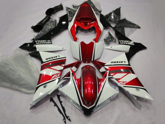 Carena Moto Yamaha YZF 1000 R1 2007-2008 - Bianco Rosso Nero Layerd